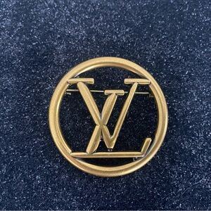 LV Logo Brooch